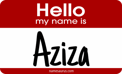 Hello my name is Aziza png download