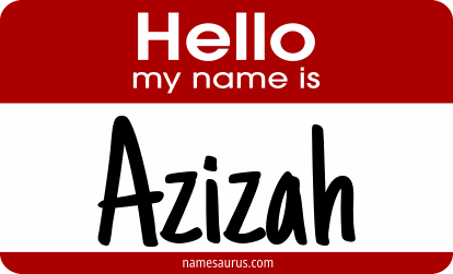 Hello my name is Azizah png download