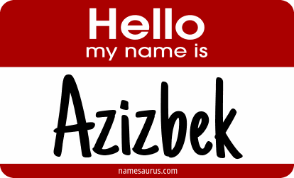 Hello my name is Azizbek png download