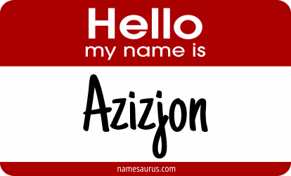 Hello my name is Azizjon png download
