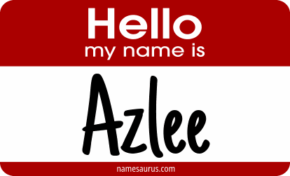 Hello my name is Azlee png download