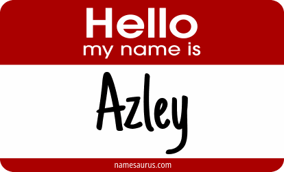 Hello my name is Azley png download