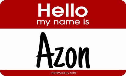 Hello my name is Azon png download