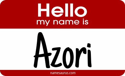 Hello my name is Azori png download