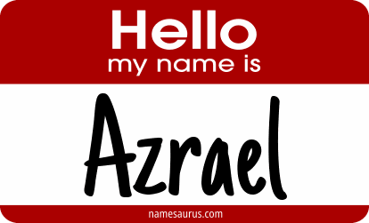 Hello my name is Azrael png download