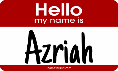Hello my name is Azriah png download