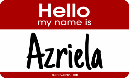 Hello my name is Azriela png download