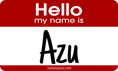 Hello my name is Azu png download