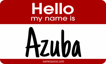 Hello my name is Azuba png download