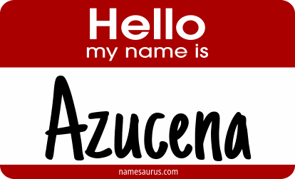 Hello my name is Azucena png download
