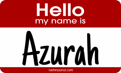 Hello my name is Azurah png download