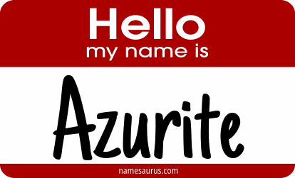 Hello my name is Azurite png download