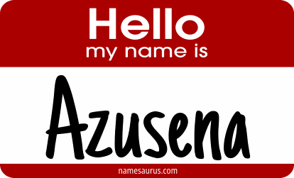 Hello my name is Azusena png download
