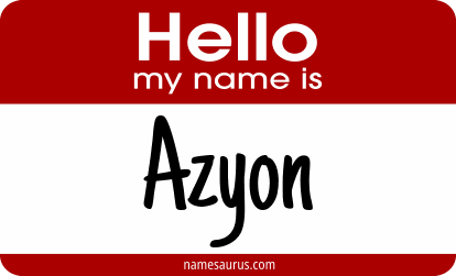 Hello my name is Azyon png download