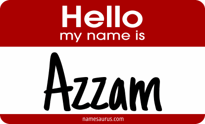 Hello my name is Azzam png download