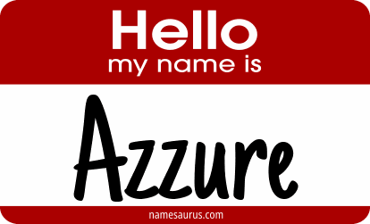 Hello my name is Azzure png download