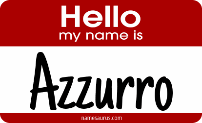 Hello my name is Azzurro png download