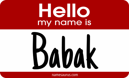 Hello my name is Babak png download