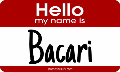 Hello my name is Bacari png download