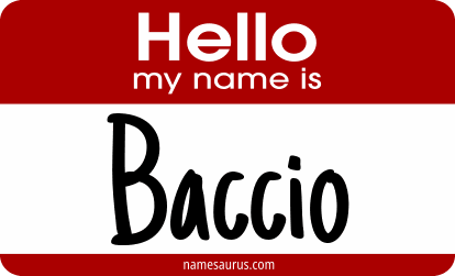 Hello my name is Baccio png download