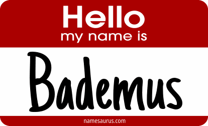 Hello my name is Bademus png download