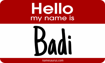 Hello my name is Badi png download