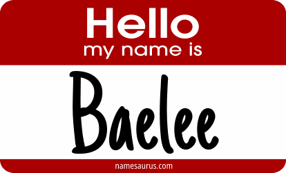 Hello my name is Baelee png download
