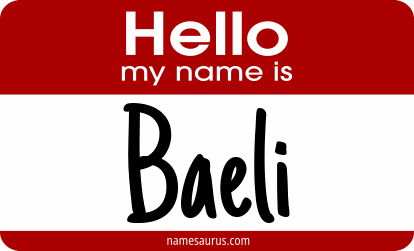 Hello my name is Baeli png download