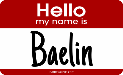 Hello my name is Baelin png download