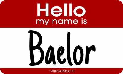 Hello my name is Baelor png download