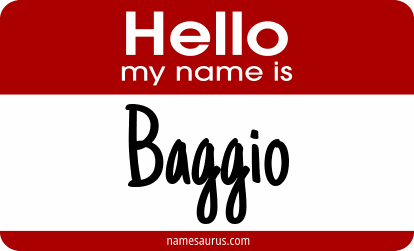 Hello my name is Baggio png download