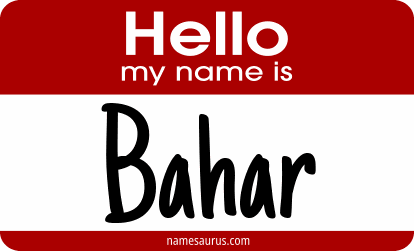 Hello my name is Bahar png download