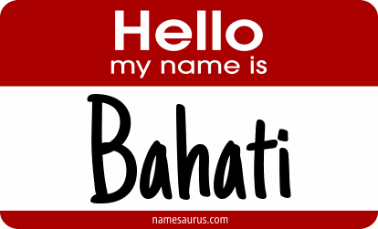 Hello my name is Bahati png download