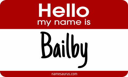 Hello my name is Bailby png download