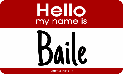 Hello my name is Baile png download