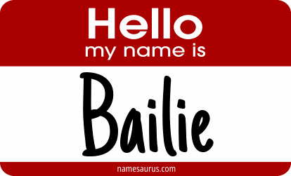 Hello my name is Bailie png download