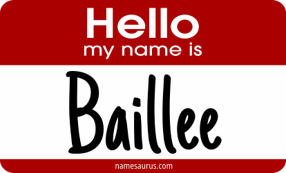 Hello my name is Baillee png download