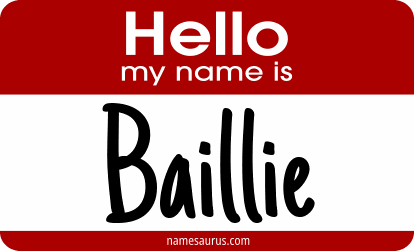 Hello my name is Baillie png download