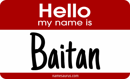 Hello my name is Baitan png download
