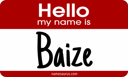Hello my name is Baize png download