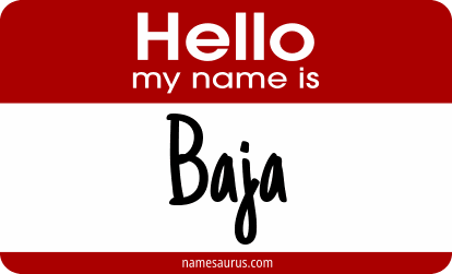 Hello my name is Baja png download