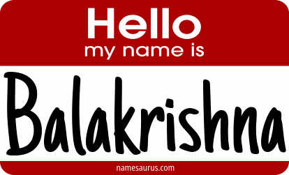 Hello my name is Balakrishna png download