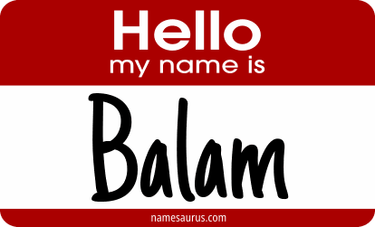 Hello my name is Balam png download