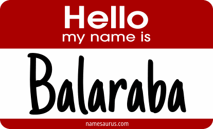 Hello my name is Balaraba png download