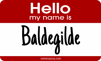 Hello my name is Baldegilde png download