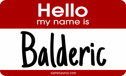 Hello my name is Balderic png download