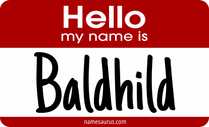 Hello my name is Baldhild png download