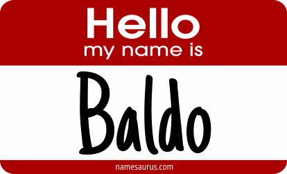 Hello my name is Baldo png download