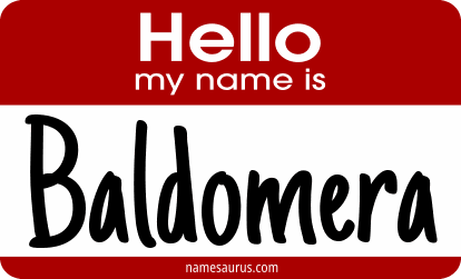 Hello my name is Baldomera png download