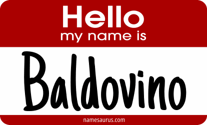 Hello my name is Baldovino png download